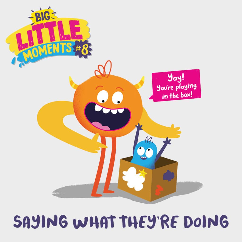 Saying what they're doing